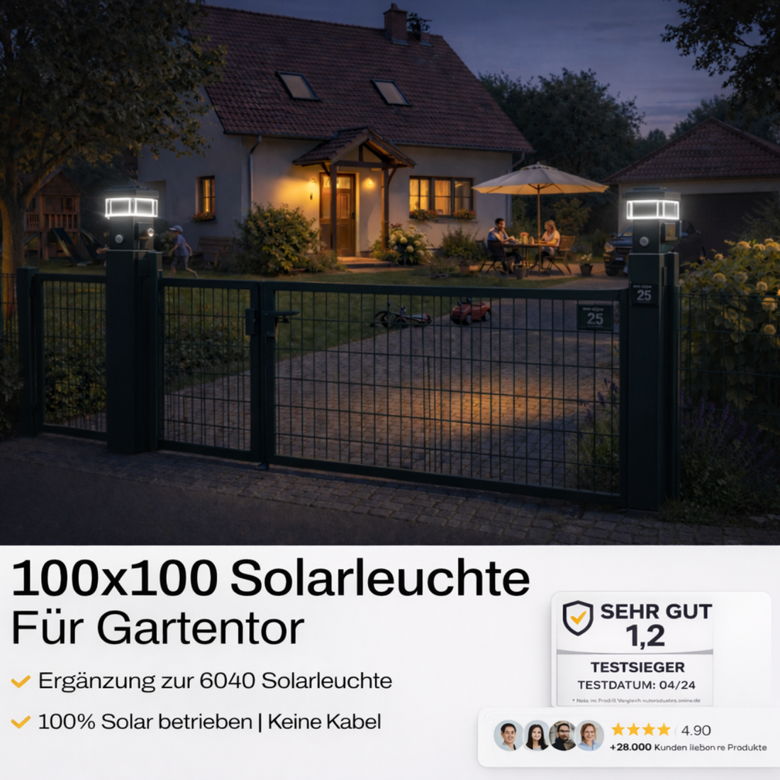 100x100 Leuchte, 2er Set